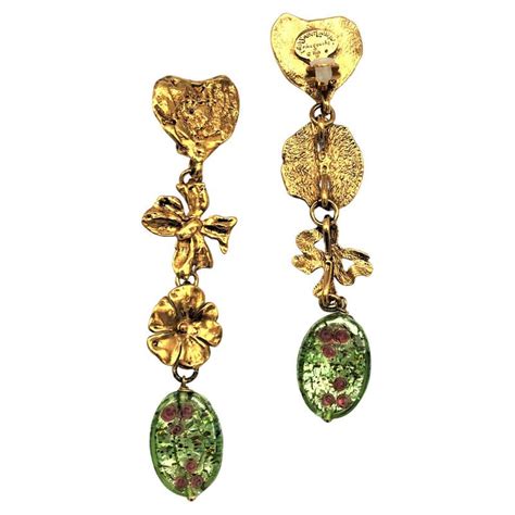 clip earring yves saint laurent rve gouche heart|Vintage Yves Saint Laurent Rive Gauche Heart Earring .